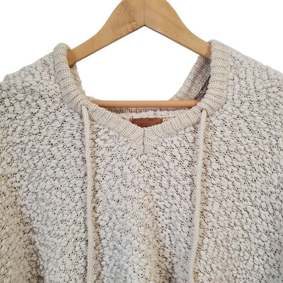 POL Beige Popcorn Chenille Hooded Sweater Size XL - Picture 7 of 14